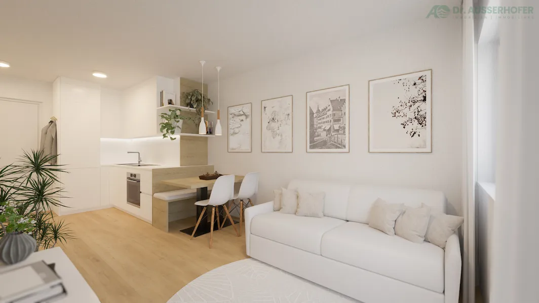 IDEALE GELDANLAGE: komplett sanierte, nicht konventionierte Kleinwohnung in zentraler Lage in Bruneck - WG 1