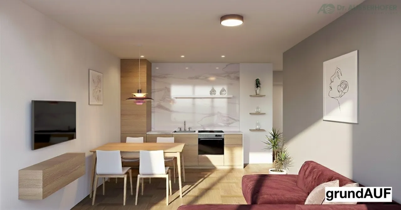 Dreizimmerwohnung im letzten Stock mit freiem Blick in zentraler Lage von Reischach