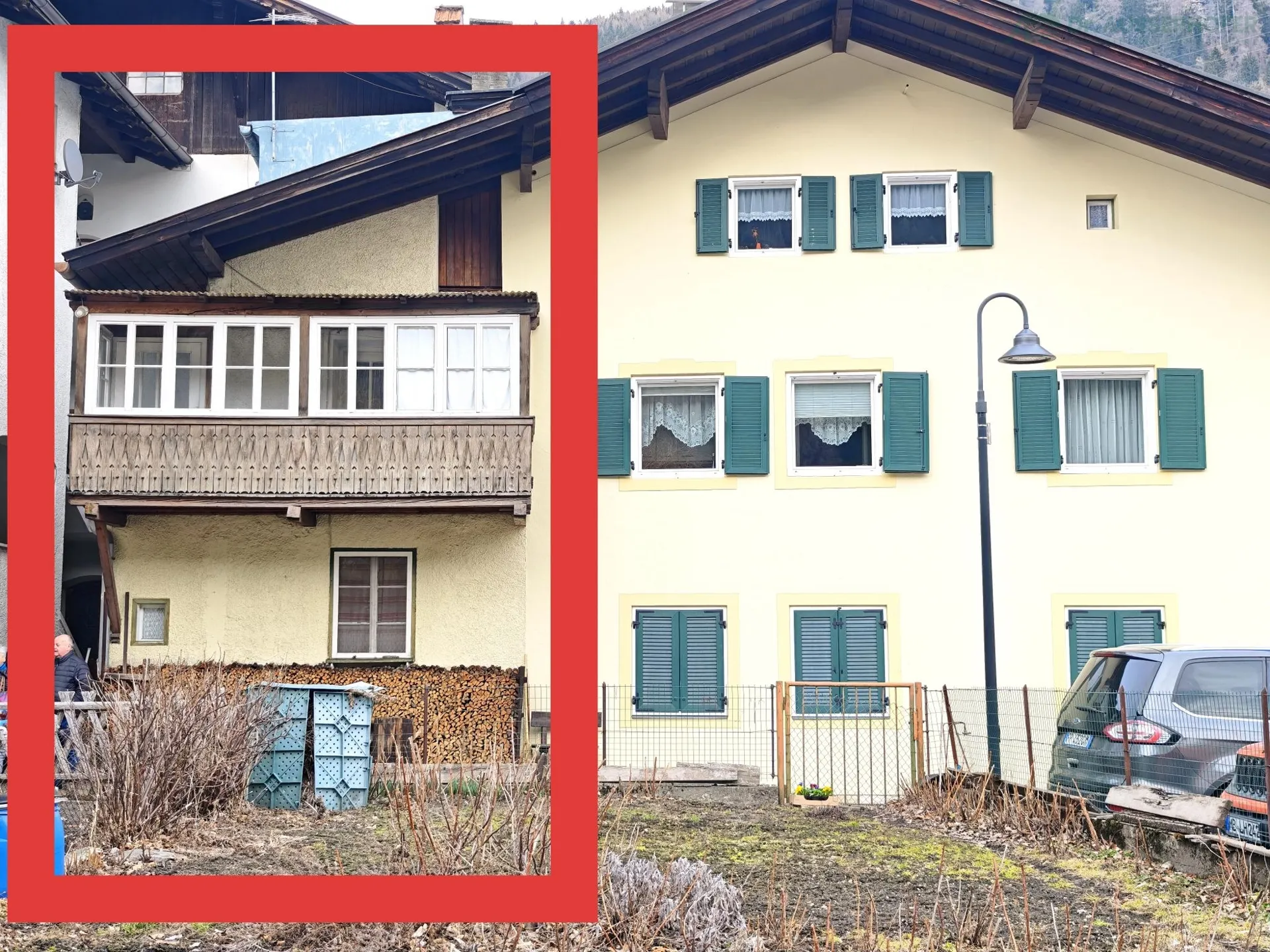 Sanierungsbedürftige Immobilie im Zentrum von Gossensass – Bauparzelle mit Bestand