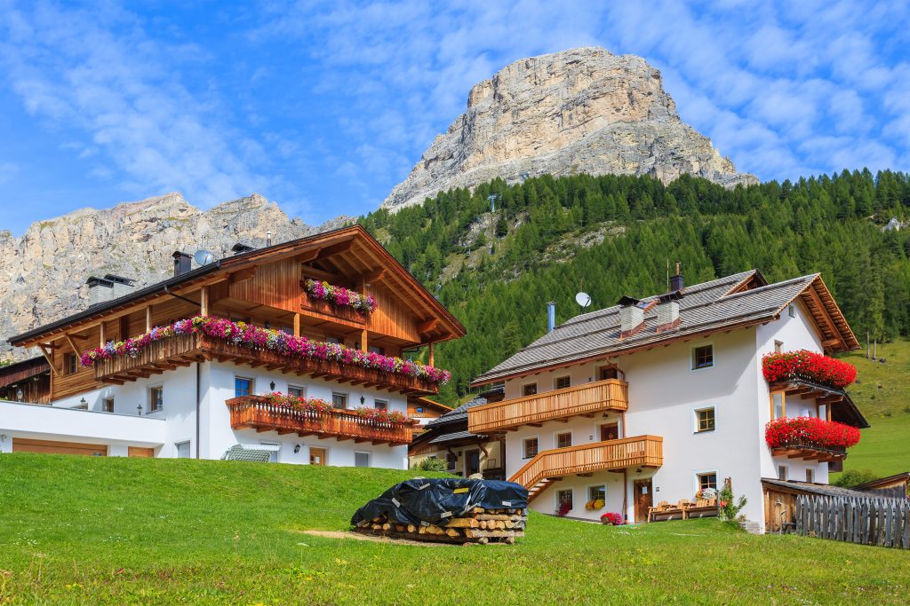 Bauernhaus in den Dolomiten